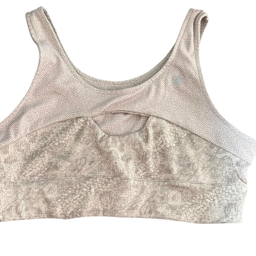 Max Studio Beige Patterned Tank Top - image 2
